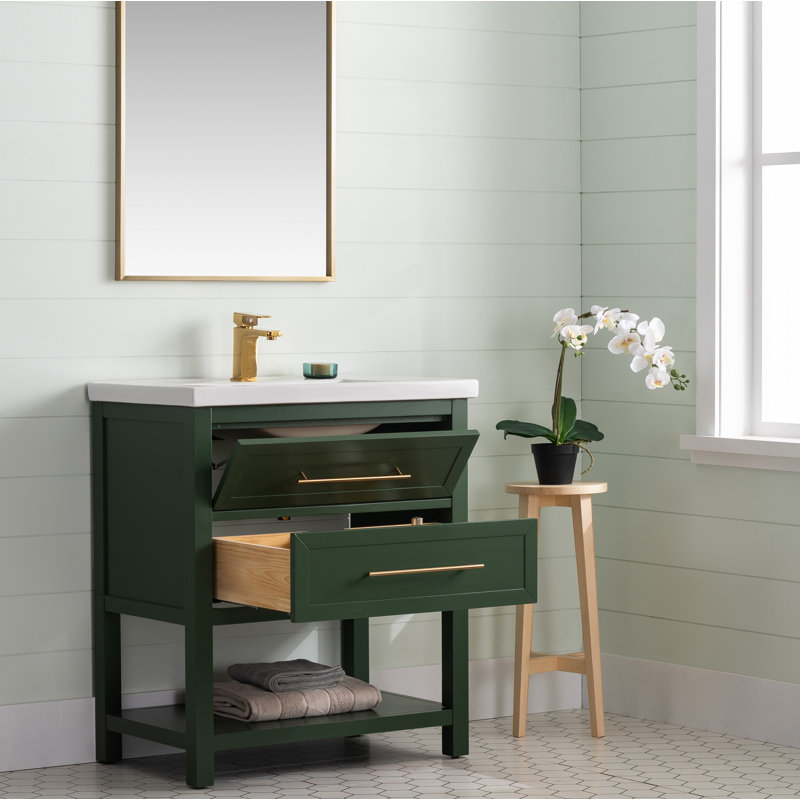 Ensemble de meuble-lavabo simple 30 po Bickley, Vert Muir