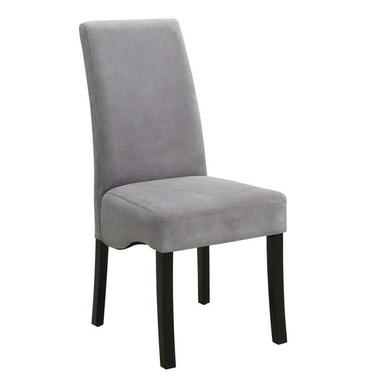 Ensemble de 2 chaises d'appoint rembourrées Damian - gris