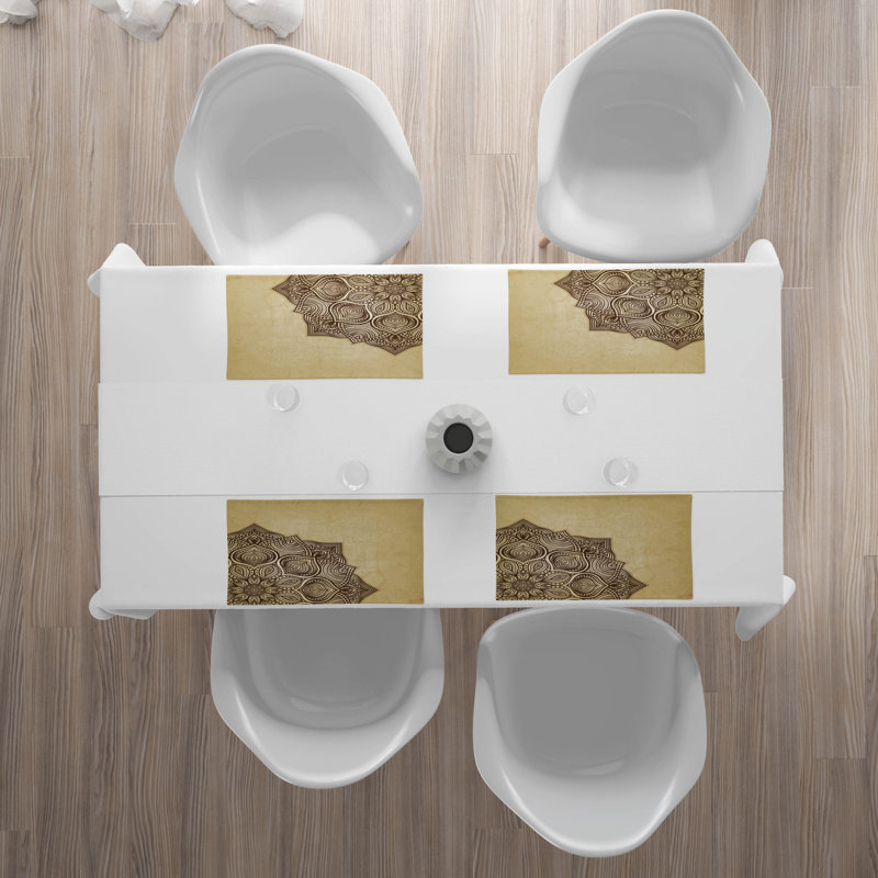 Polyester Floral Rectangle Placemat