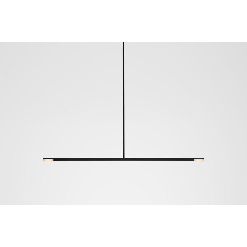 Virga 1 - Light LED Pendant, Black Anodized, 3500K