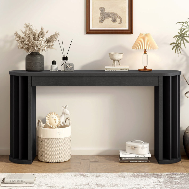 Donnovan 59" Console Table, Black