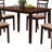 Espresso And Beige 5-Piece Dining Set