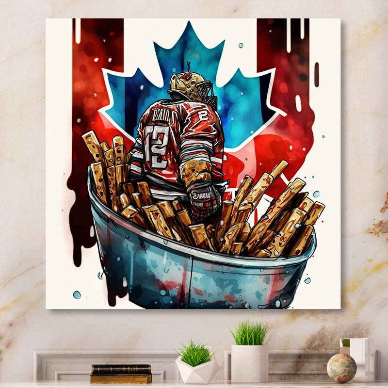 «But Tender in Poutine II», impression sur toile, H 16 po x l 16 po x P 1 po, Toile tendue