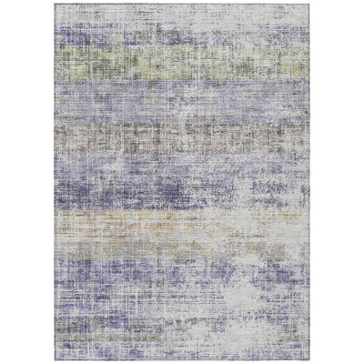 Machine Washable Indoor/Outdoor Jourdan ACN2388 Stripes Rug