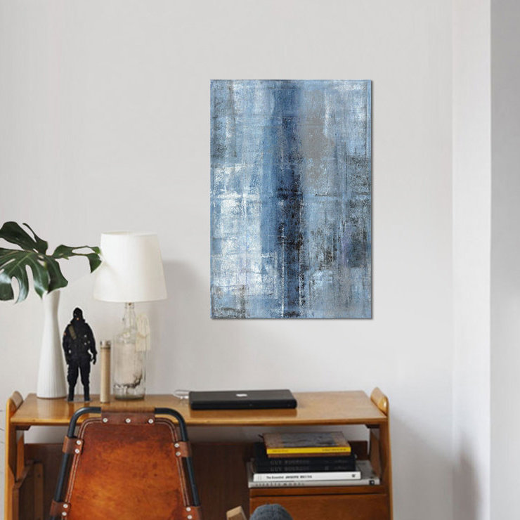 « number one », impression sur toile, H 12 po x l 8 po x P 0,75 po, Pas de tapis, Toile tendue