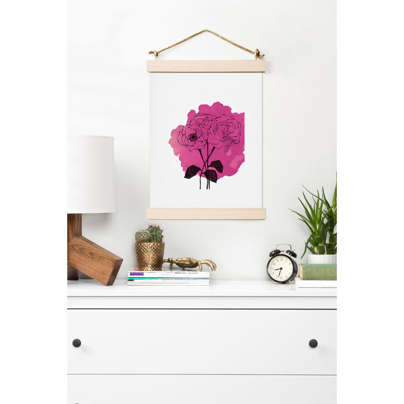 « rose spray roses », reproduction d’art, H 10 po x l 8 po x P 0,13 po