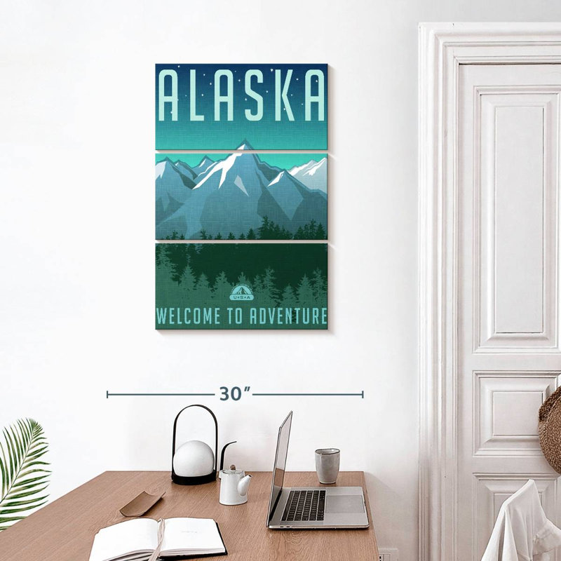 Nicci Alaskan Adventure Welcome, H 32 po x l 20 po