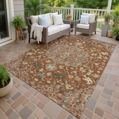 Machine Washable Indoor/Outdoor Chantille ACN2564 Global Rug