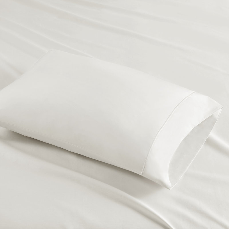 Croscill Luxury Egyptian 500TC Cotton Sheet Set, Queen, White