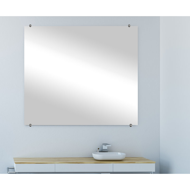 Cheston Flat Wall Mirror, 34" x 34"