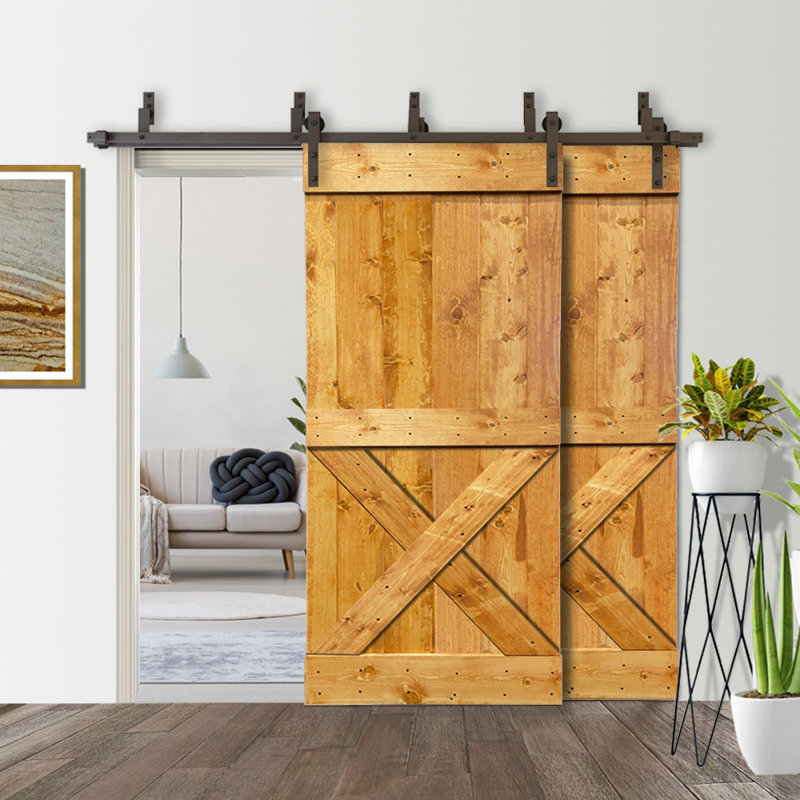 Porte de grange lambrissée peinte, Érable colonial, 42 po x 84 po