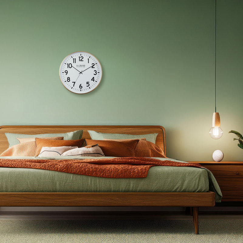 19-inch Callahan Metal Silent Sweep Analogue Quartz Wall Clock