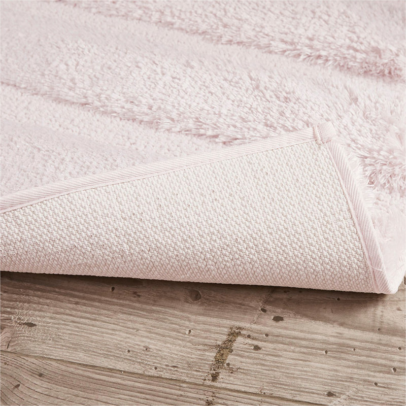 Tapis rosé 24 po x 58 po, Rectangle 58 po x 24 po