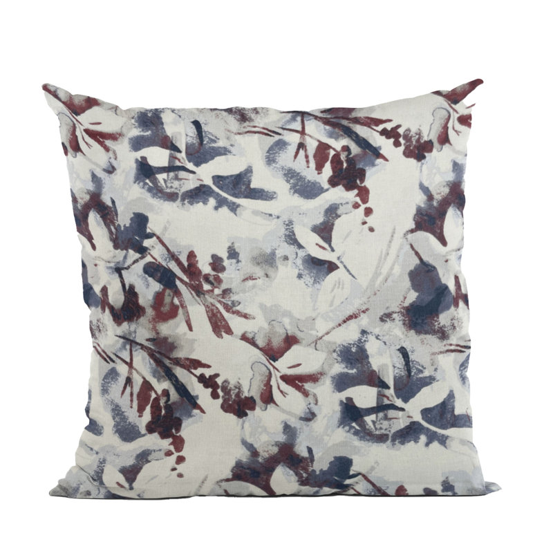 Coussin de luxe Pretty Passion, H 26 po x l 26 po x P 3 po, Rouge / Mauve, Oreiller européen