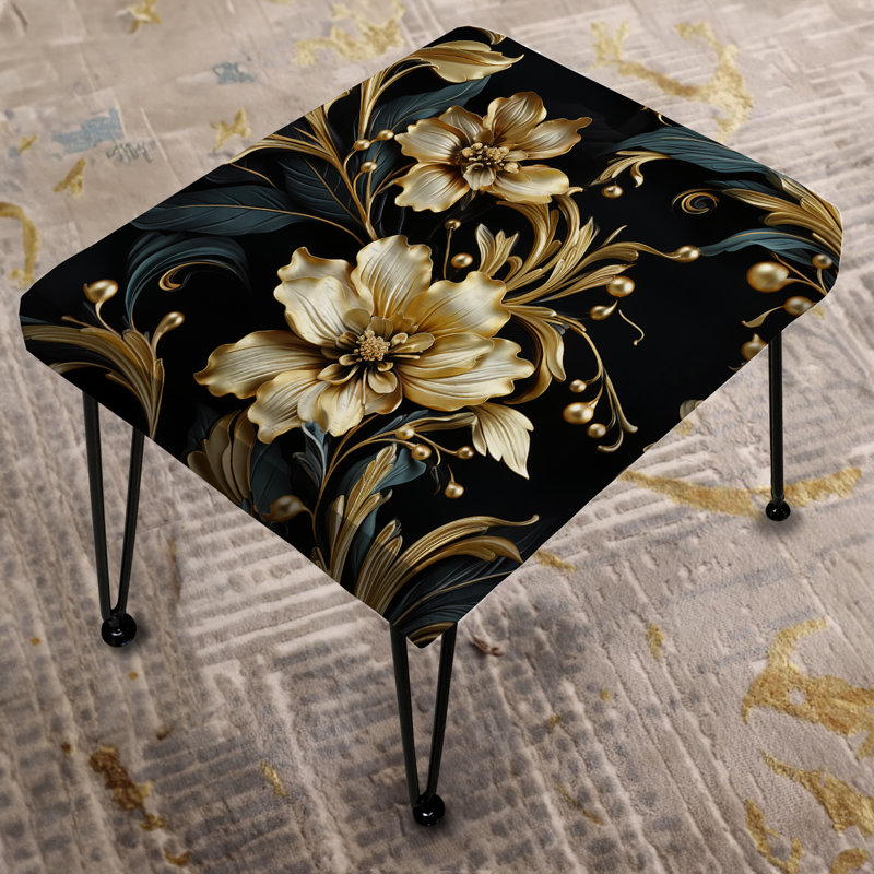 Repose-pieds doré Serenity - Damask