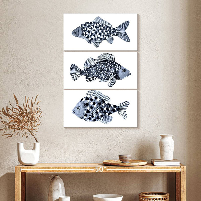 Blue Fish II, 38" H x 24" W