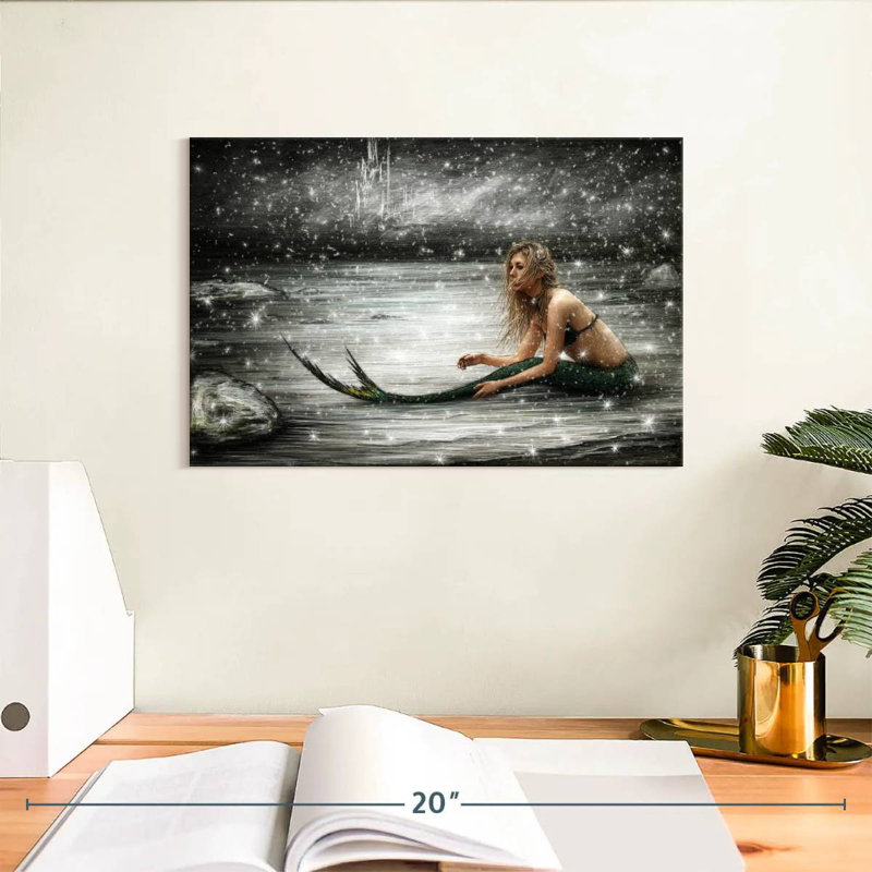 Kelan Winter Mermaid, 8" H x 12" W