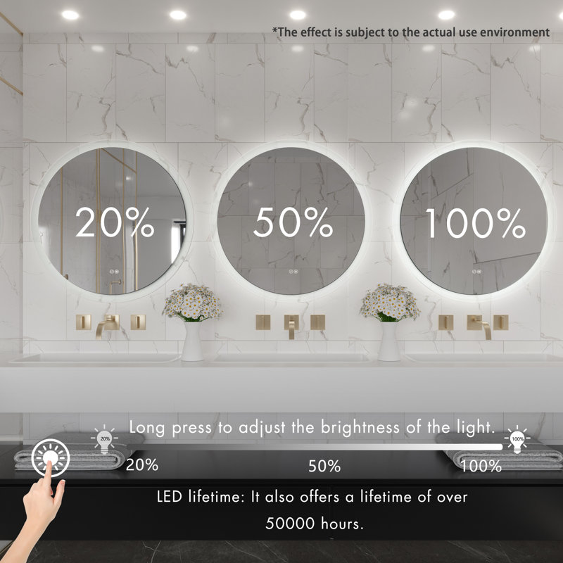 Alakay Glass Flat Wall Mirror