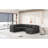 108.6" U-shaped Sectional Sofa Pull out Sofa Bed with Two USB Ports, Two Power Sockets, Three Back Pillows and a Storage Chaise for Living Room-233723879