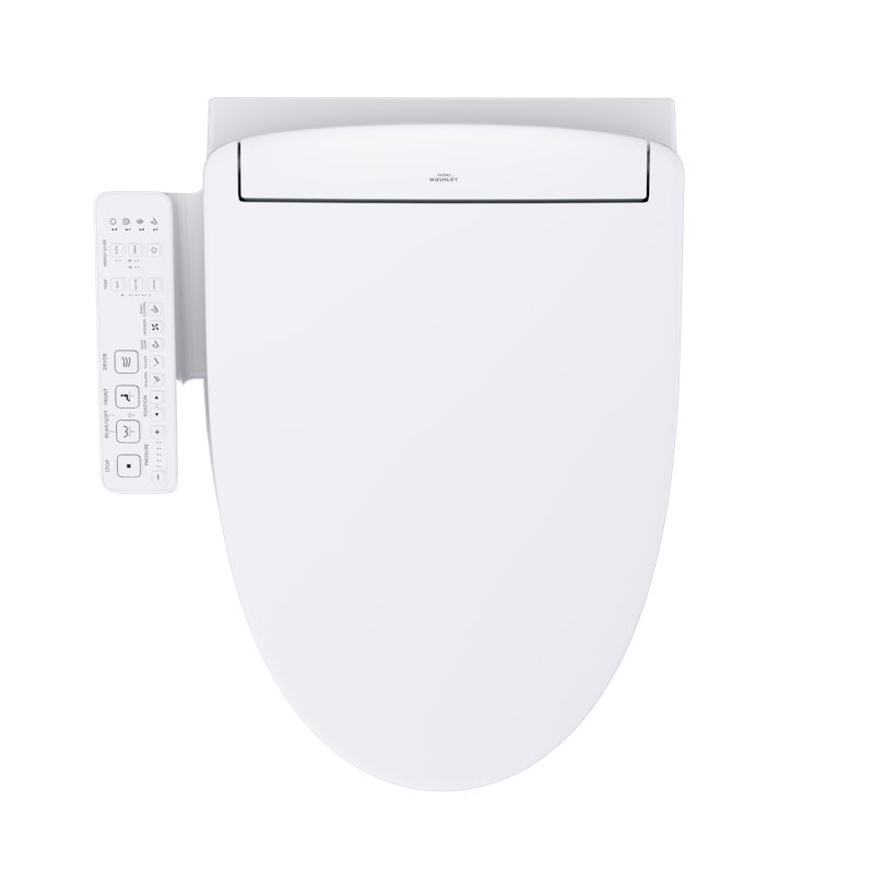 TOTO® WASHLET®+ AP Wall-Hung Elongated Toilet and WASHLET S2 and DuoFit® In-Wall 0.9 and 1.28 GPF Dual-Flush Tank System, Matte Silver - CWT4263346CMFG#MS