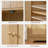  Jussiah Accent Storage cabinet, Bathroom Cabinet with 4 Doors & Adjustable Shelf-403646214