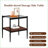 Gray Tempered Glass Coffee Table with Iron Legs, Easy-Clean, 110lbs Capacity &amp; Storage-760196450-760196449