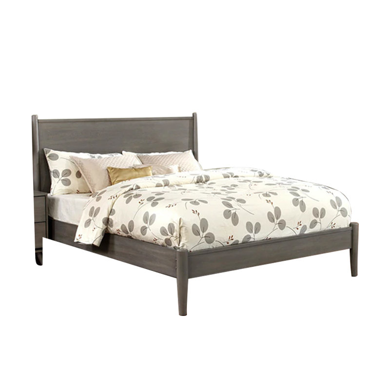 Lit plateforme Scheffler, Gris, Grand