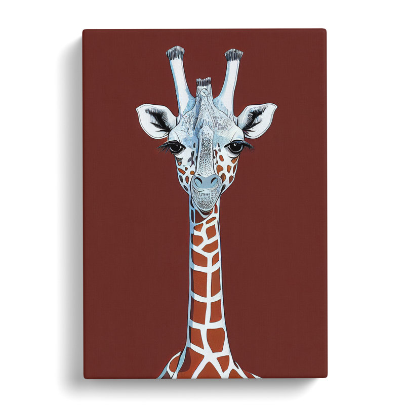 Unique Giraffe - Wrapped Canvas, 50cm H x 35cm W x 3cm D
