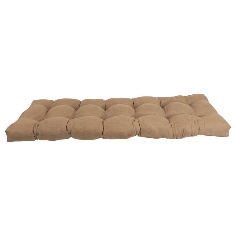Coussin de siège en microsuède pour l'intérieur, L 55 po x P 19 po, Café