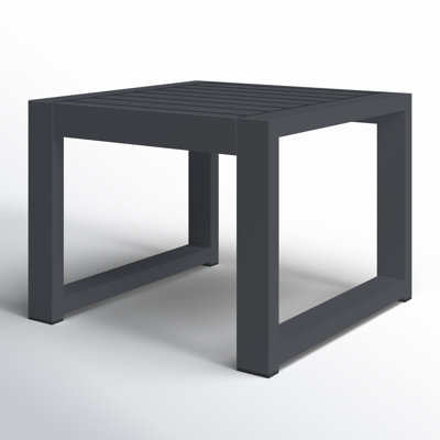 Hoyt 20.48” Outdoor Aluminum End Table