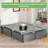 Everaldo 16 Bed Frame with Fabric Cover-480664274
