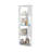 Corner Bookshelf, 4 Tiers Wooden Corner Bookcase Bookshelf Large Open Storage Display Rack with Fixture for Living Room Bedroom Study Office-1862614075