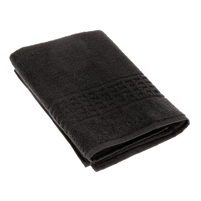 Serviette de bain Luxury, Noir