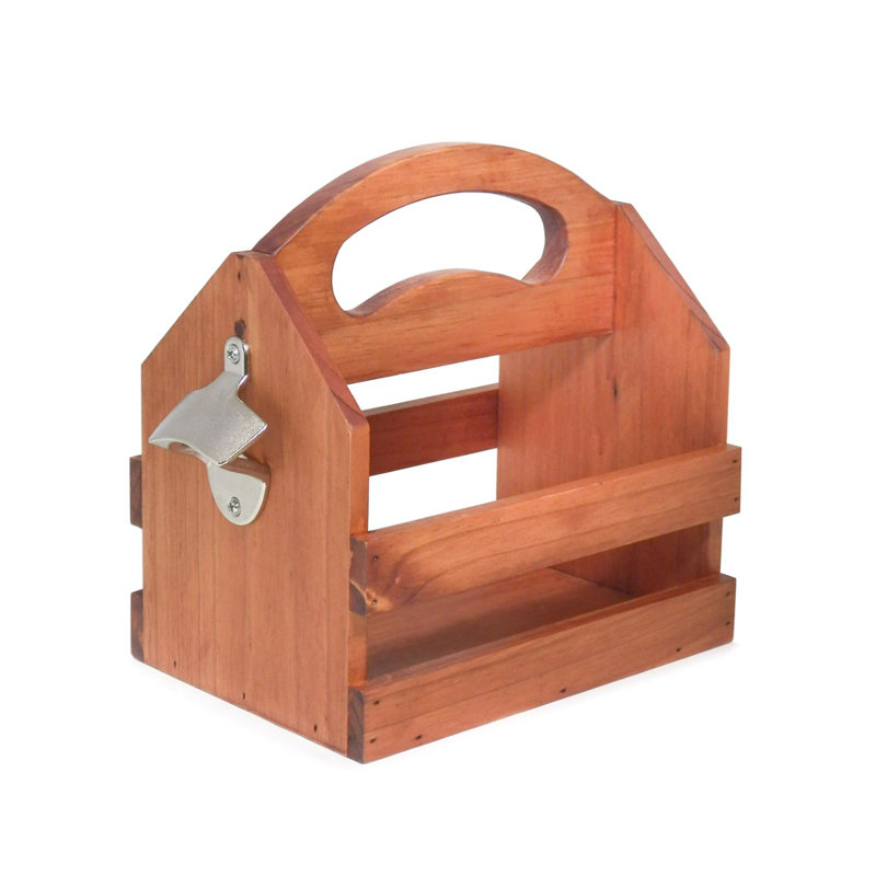 Porte-bouteilles en bois massif Ashanti, Brun