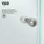 Cabine de douche à charnière sans cadre avec verre transparent de 3/8 po et base l 36 po x P 36 po x H 77 po Verona-28304954