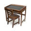 Kids Chalkboard Desk & Chair, Walnut Finish