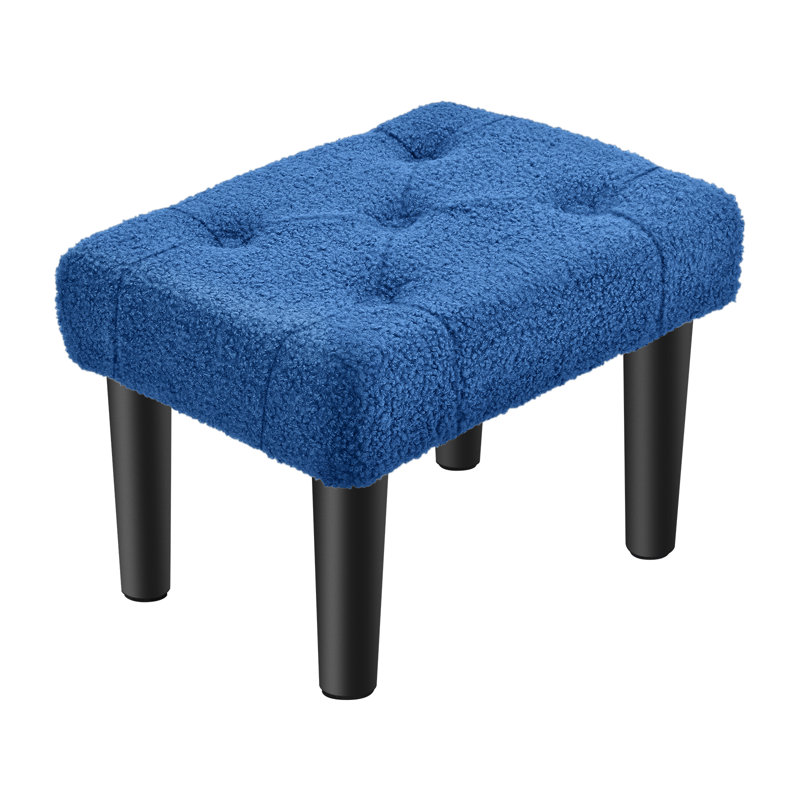 Tabouret carré bleu foncé