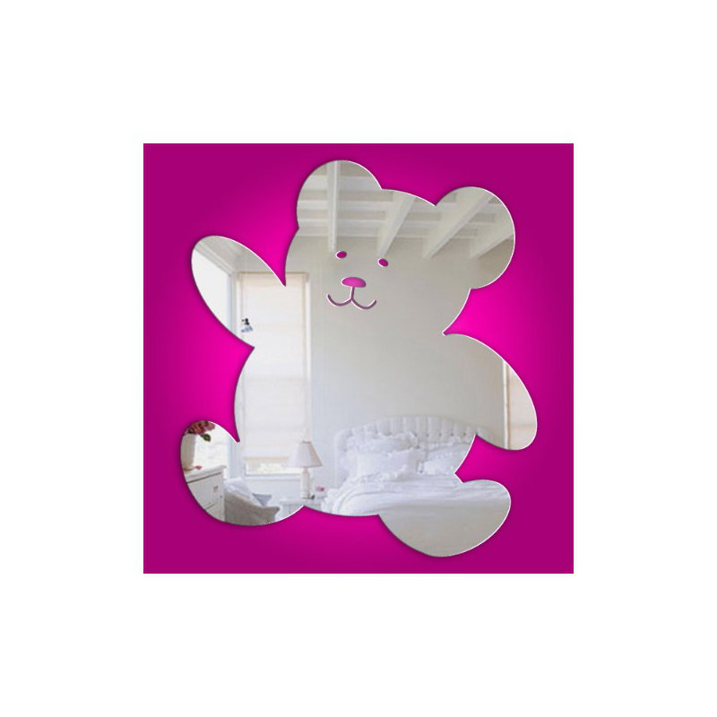 Flat Wall Mirror, 45 cm H x 40 cm W x 0.3 cm D