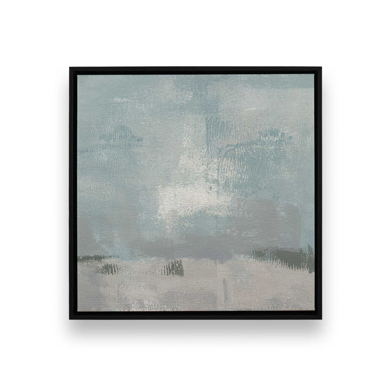 Impressions of Stillness II, reproduction sur toile dans un cadre, H 24,75 po x l 24,75 po, Noir satiné