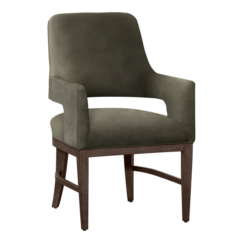 Chaise avec accoudoirs Josie, Noisette, Loden 9953