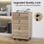 15.4 Inch Light Oak 3-Drawer Wooden Mobile Oties