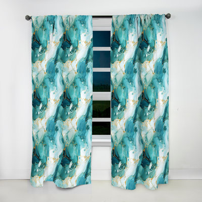 Rideau obscurcissant en marbre Emerald Oceanic Allure