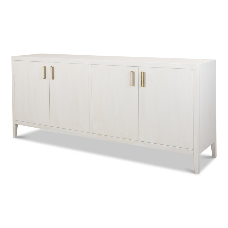 Cortina 80'' White Contemporary Sideboard with Adjustable Shelves