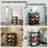 4 Tier Bamboo Shoe Rack Black