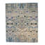 Sari Abstract Area Rug in Blue/Black/Ivory/Gray