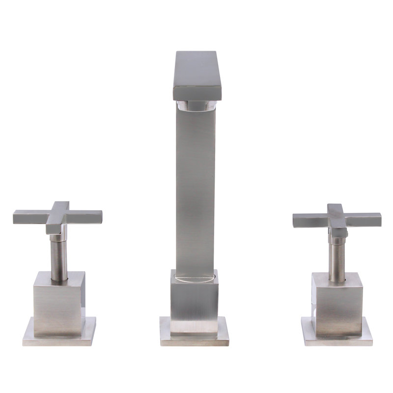 Muld Widespread 2-handle Bathroom Faucet, Brushed Nickel