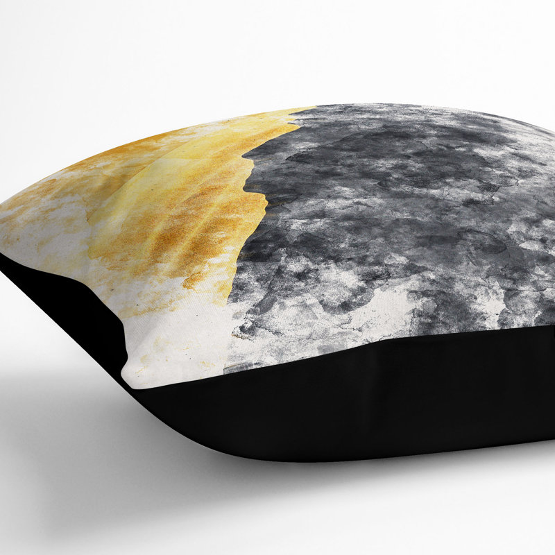 Square Cushion, 40cm H x 40cm W x 15cm D, Black