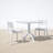 Farrah Square Stackable Plastic 3-Piece Patio Dining Set-351885445-351885444