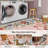Floral Washable Rugs Non-Slip Soft Rugs for Living Room Bedroom Ultra-Thin Boho Accent Carpet-1729318472