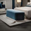 Banc rembourré en tissu Eular